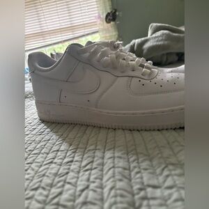 White Nike Air Force 1s